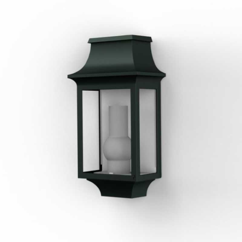 antike Wandlampe außen
